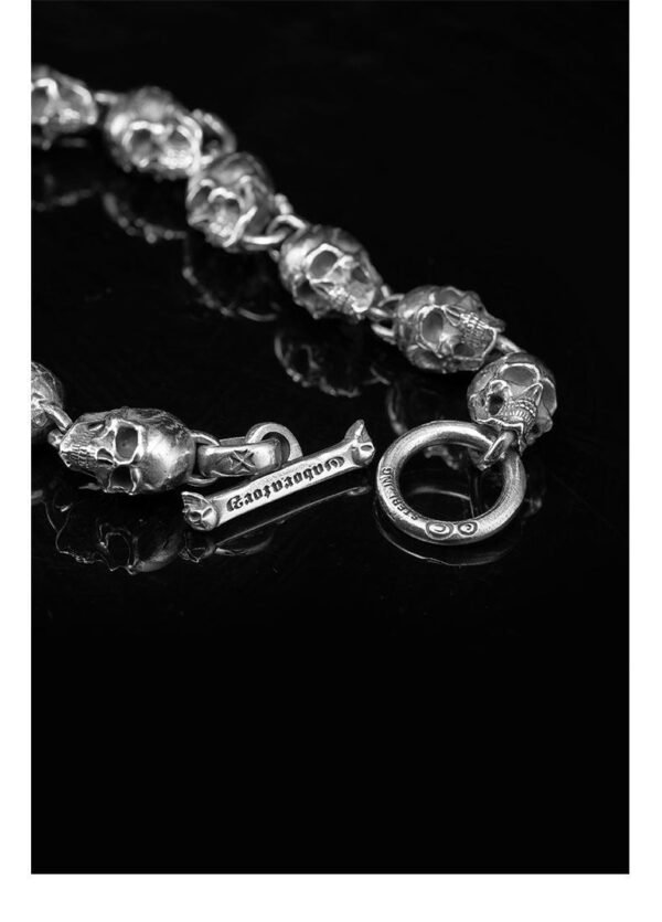 Skull Sterling Silver Bracelet