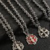 O1CN011tRBnn27PQ4bjAf2K_2209233257789-0-cib.jpg Gothic fleur-de-lis cross enamel pendant necklace