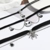 Skull, Pumpkin & Spider Necklace