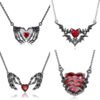 O1CN0158ctbQ1FeXls9BF1r_2210056870512-0-cib.jpg Dark Red Heart Claw Necklace