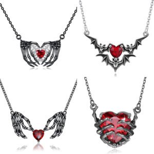 O1CN0158ctbQ1FeXls9BF1r_2210056870512-0-cib.jpg Dark Red Heart Claw Necklace