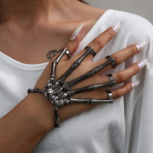 O1CN015VqVWM1bXb2efhICP_1680633475-0-cib.jpg Skeleton Hand Chain Bracelet & Ring