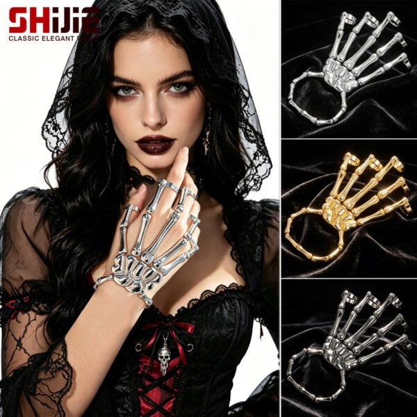 O1CN016wjqIK1iJafaVXaGv_1817814392-0-cib.jpg Skeleton Hand Chain Bracelet