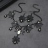 Rhinestone Spiderweb Jewellery Set