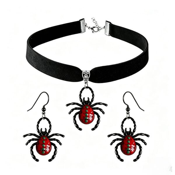Spider, Bat & Skull Choker