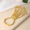 Skeleton Hand Chain Bracelet & Ring