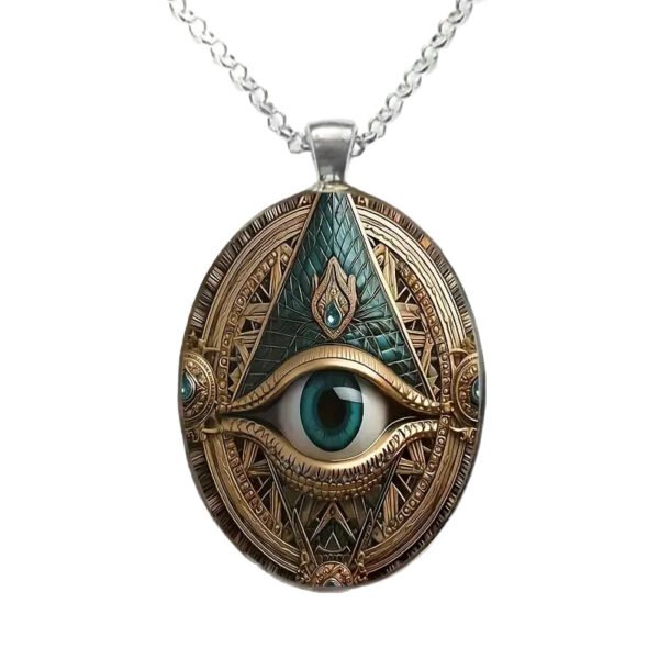 O1CN01Fkm9CK1Bs33EYWNy4_0-0-cib.jpg Silver Mosaic Evil Eye Necklace