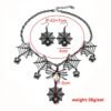 Rhinestone Spiderweb Jewellery Set