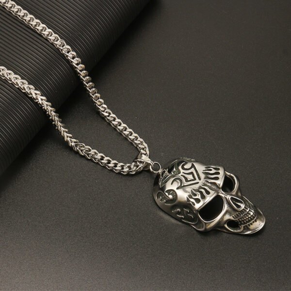Viking Skull Pendant Necklace