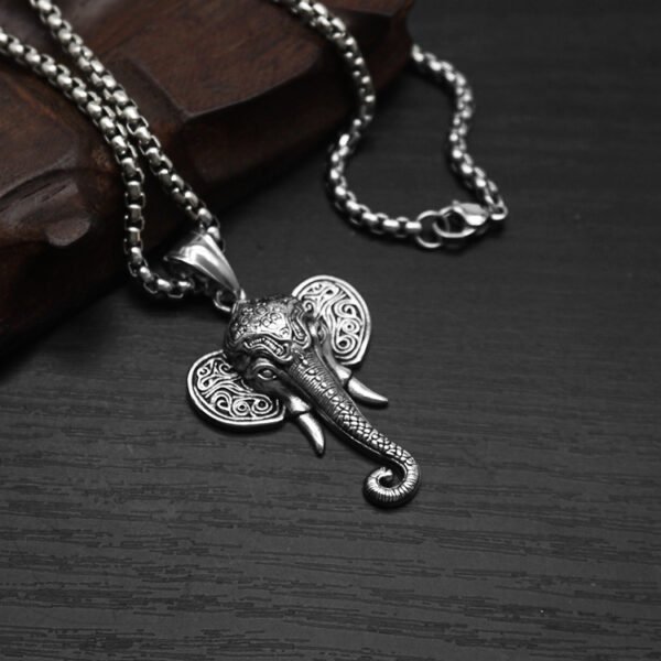 Vintage Elephant Pendant Necklace