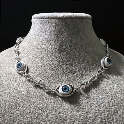 O1CN01R4aW8j26FVt2V3rsW_2216467957632-0-cib.jpg Blue Eyeball Wire Necklace