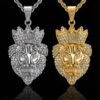 O1CN01UPHfkH1xBXwAjoKWB_2205744546405-0-cib.jpg Crown Lion Head Pendant Necklace
