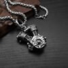Truck Engine Pendant Necklace