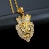 O1CN01YZKDt41xBXcfvIbCh_2205744546405-0-cib.jpg Crown Lion Head Pendant Necklace