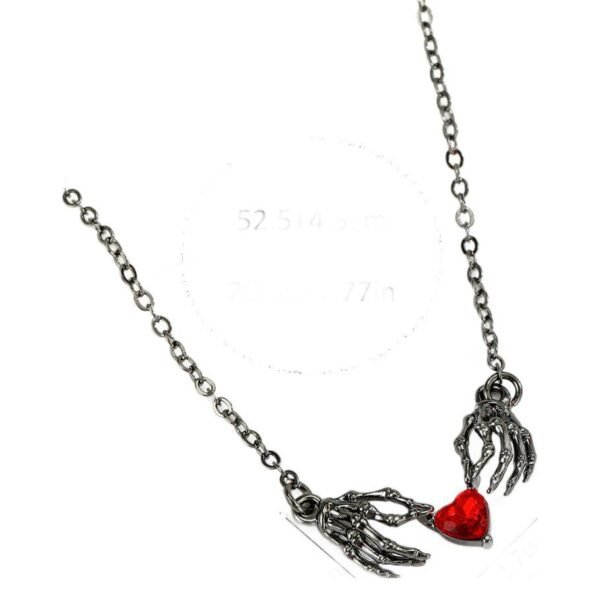 O1CN01Z9QJnU1FeXlttE47H_2210056870512-0-cib.jpg Dark Red Heart Claw Necklace