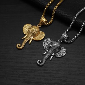 O1CN01dIGZFl1p3HlXkUrfZ_956265304-0-cib.jpg Vintage Elephant Pendant Necklace