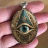 O1CN01e0wAl826FVlkTvpr1_2216467957632-0-cib.jpg Silver Mosaic Evil Eye Necklace