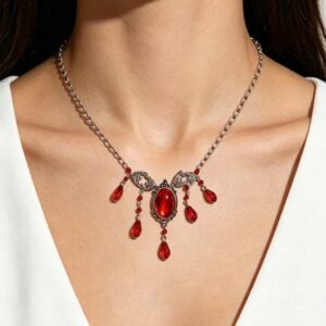O1CN01k4qseH24eaMpoY9qS_2216708067416-0-cib.jpg Red Teardrop Gothic Necklace