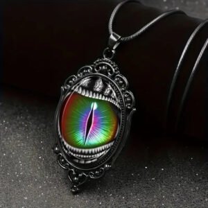 O1CN01l6Wndy26FVjv8Y1sL_2216467957632-0-cib.jpg Black Devil Eye Cameo Necklace