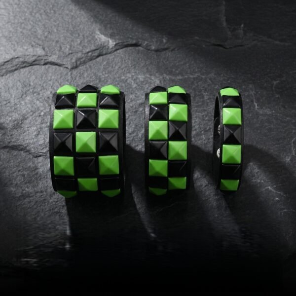 Candy-Coloured Rivet Leather Bracelet