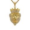 O1CN01pKPJWu1qiKz3DXRx2_6000000005529-0-cib.jpg Crown Lion Head Pendant Necklace