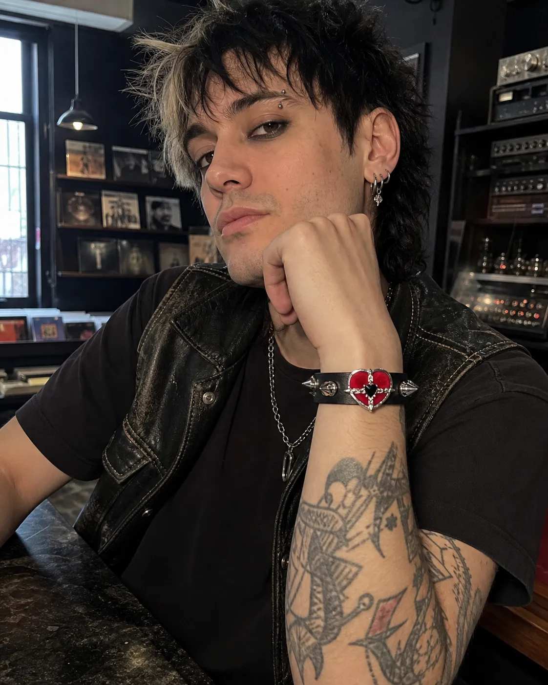 Punk Heart Stud Bracelet styling inspiration