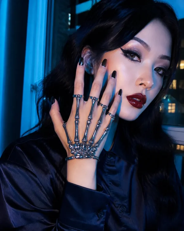 Skeleton Hand Chain Bracelet and Ring styling inspiration