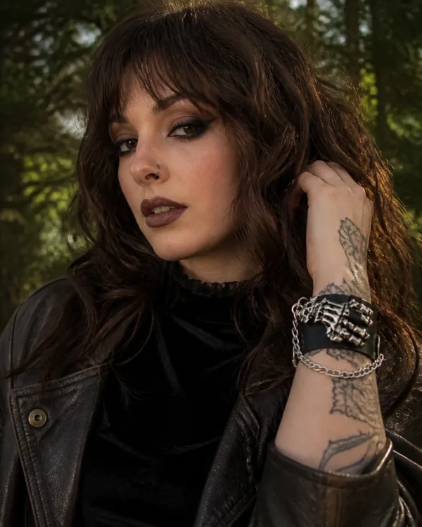 Skeleton Hand Chain Bracelet styling inspiration