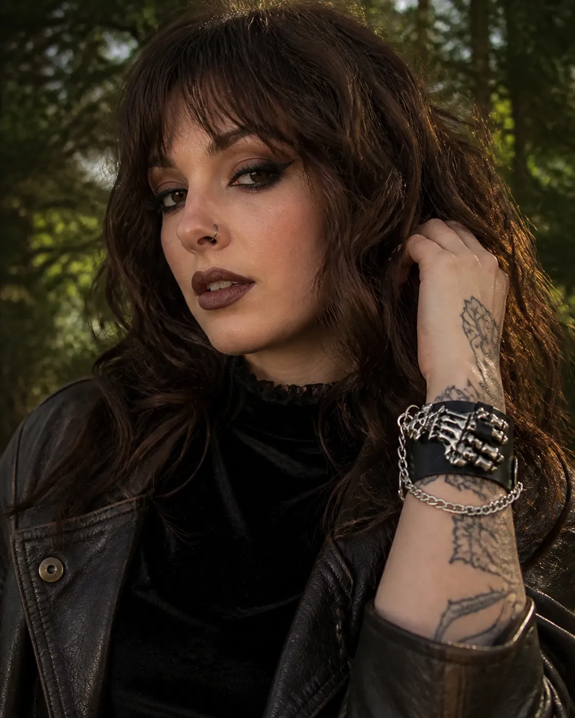 Skeleton Hand Chain Bracelet styling inspiration