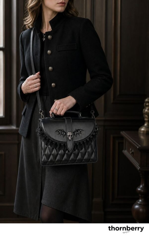 Gothic Lolita Skull Bat Lace Ita Messenger Bag
