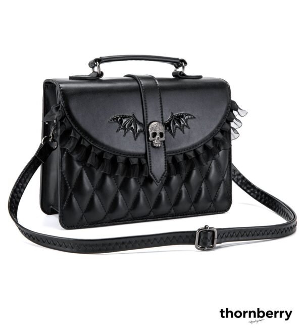 Gothic Lolita Skull Bat Lace Ita Messenger Bag