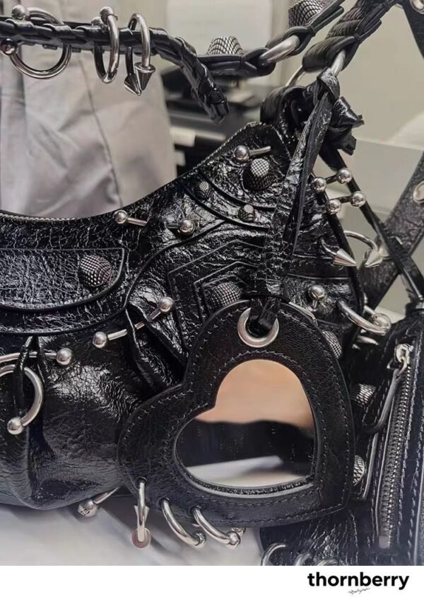 Heavy Metal Hardware Moto Shoulder Bag – detail view 4