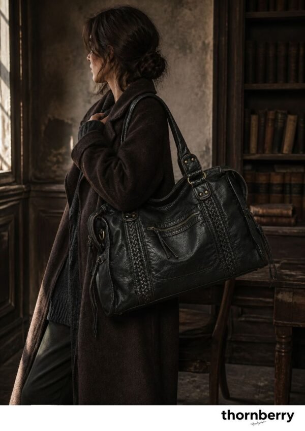 tb-bag-006-01 Distressed Y2K Moto Bag with Two Straps
