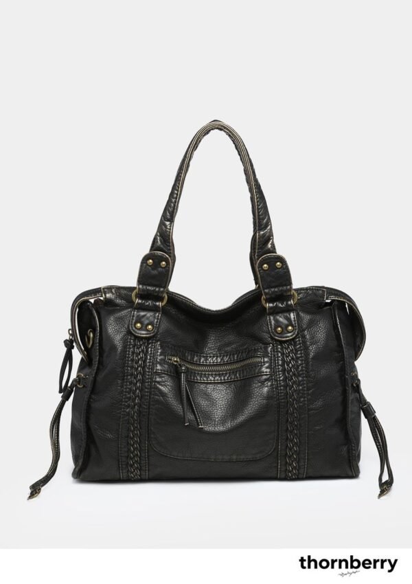 tb-bag-006-03 Distressed Y2K Moto Bag with Two Straps