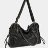 tb-bag-006-05 Distressed Y2K Moto Bag with Two Straps