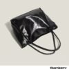 tb-bag-009-02 Dark Cupid Heart Charm Tote Bag