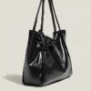 tb-bag-009-03 Dark Cupid Heart Charm Tote Bag