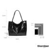 tb-bag-009-06 Dark Cupid Heart Charm Tote Bag