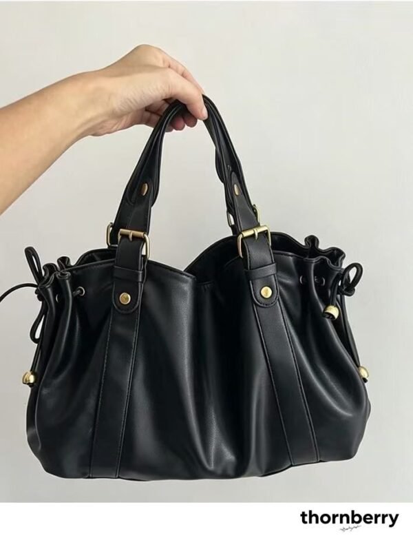 tb-bag-010-03 Vintage Drawstring Soft Tote Bag