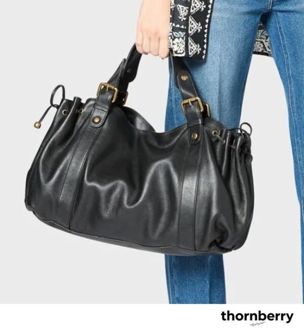 tb-bag-010-10 Vintage Drawstring Soft Tote Bag