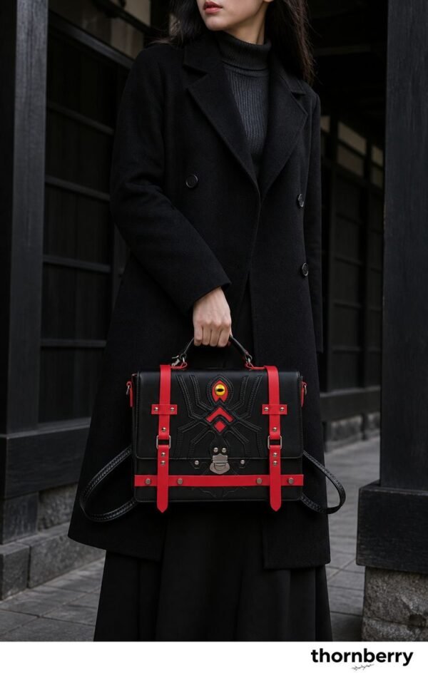 tb-bag-012-01 Gothic Contrast Ita Three-Way Bag
