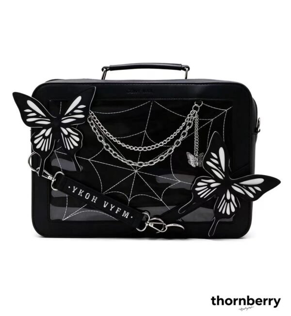 tb-bag-013-06 Labyrinth Butterfly Gothic Ita Tote Backpack