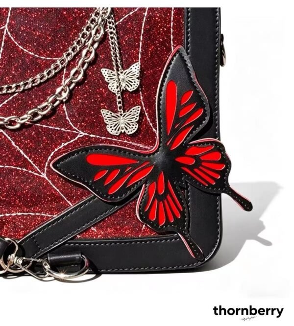 tb-bag-013-08 Labyrinth Butterfly Gothic Ita Tote Backpack